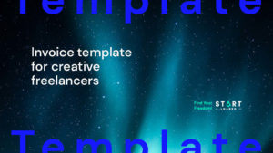 Invoice template for creative freelancers